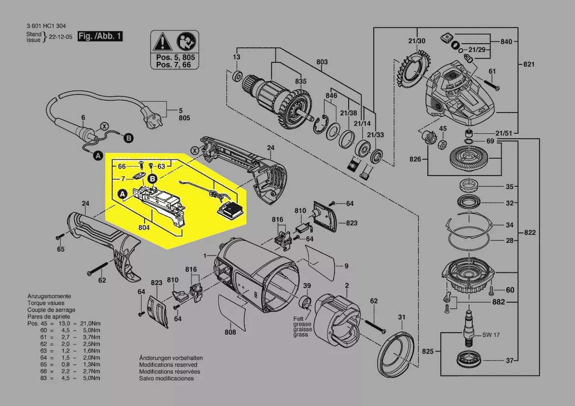 Interrupteur marche arrêt réf. 1 607 200 3B7 Bosch